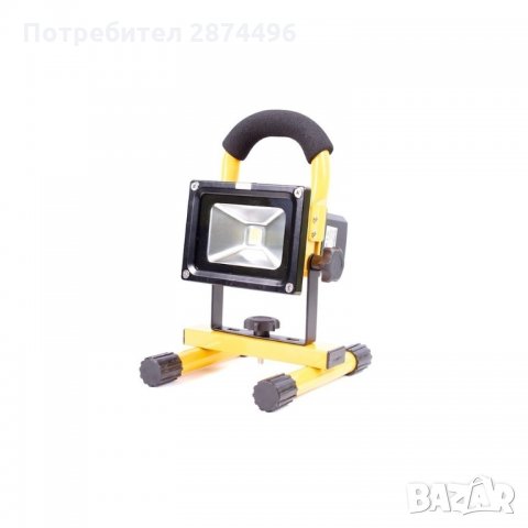 1105 АКУМУЛАТОРЕН LED ПРОЖЕКТОР 10 ИЛИ 20W НА СТОЙКА, снимка 3 - Други - 34640598