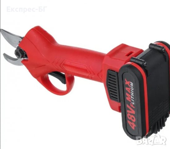 Градинска акумулаторна лозарска ножица 48V/5Ah с 2 батерии и куфар, снимка 14 - Градински инструменти - 37123583