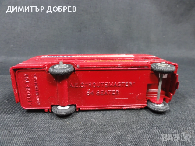 СТАРА РЕТРО МЕТАЛНА КОЛИЧКА АВТОБУС BUDGIE TOY ENGLAND AEC LONDON BUS, снимка 6 - Колекции - 51974198