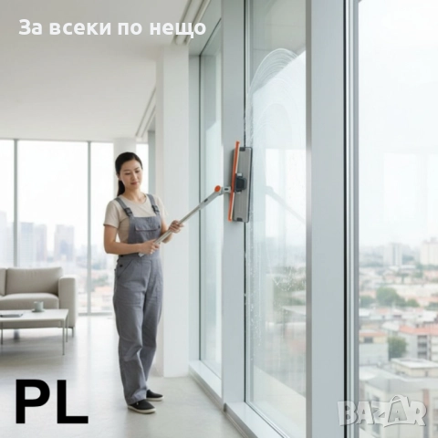 Многофункционален 2-в-1 флат моп с микрофибър и уейдж Код P1668, снимка 5 - Други стоки за дома - 52937901