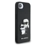 Оригинален кейс Karl Lagerfeld Saffiano Karl and Choupette, За iPhone 16e, Черен, снимка 3