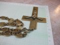 Синджир с кръст и разпятието стари от бронз - 192 гр., снимка 9