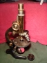 Антикварен германски бронзов микроскоп, снимка 4