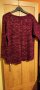 Зимна блуза цвят бордо, снимка 2