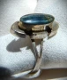 Сребърен ръчнокован дизайнерски пръстен с лабрадорит,Mariana Llanes,Мексико, снимка 6