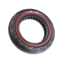 Плътна гума 60/70-6.5 (10X2.5) за Ninebot Max G30 с червен ринг, снимка 1