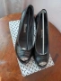 Нови!№40 Ест кожа Обувки висок ток, снимка 2