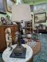 Уникална антикварна дизайнерска настолна фигурална лампа , снимка 4