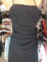 УНИКАЛНО КРАСИВА черна парти рокля размер С/М, снимка 2