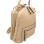 Бежова дамска раница от еко кожа, снимка 2