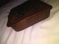 Кутия Рилски манастир хенд мейд от соца естествена кожа 170х150х40мм, снимка 3