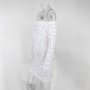  Луксозна бяла рокля с пайети кръщене, снимка 7