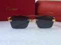 Cartier висок клас слънчеви очила Мъжки Дамски слънчеви с дървени дръжки, снимка 11