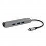 Адаптер Epico LAN,3 USB Hub,HDMI, Type C, снимка 1 - Кабели и адаптери - 32965121