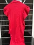 Червена дамска плетена рокля с дълъг ръкав , снимка 3