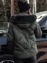 Дамско зимно ватирано яке с качулка MODIVA, 3цвята , снимка 4