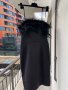Разкошна нова черна парти коктейлна строго официална рокля Mohito пера пухчета , снимка 13