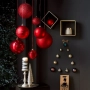 Коледна топка червена с брокат Ø20 см_1254111, снимка 3