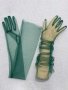 тъмно зелени дълги ръкавици, снимка 2