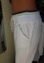 Бели спортни дънки с широк прав крачол и широк ластичен колан, снимка 3