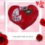 Подаръчна плюшена музикална възглавничка Сърце с лодка и мече LOVE, 35см/40см, снимка 4