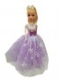 Кукла Ahelos, Принцеса, Лилава рокля, Без кутия, 30 см., снимка 1 - Кукли - 38450793