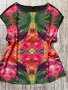 Страхотен цветен топ тропически принт корал екзотик принт Oliver , снимка 4