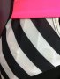 Нова къса Рокля черна с ефектен гръб розови ленти къс ръкав с еластан , снимка 6