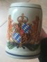 Немска халба за бира. Бавария. HUBER. Чаша. Герб. Germany. Голяма халба керамика. , снимка 7