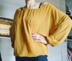 Елегантна блуза, цвят горчица, цена 5 лв, снимка 2