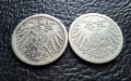 Стара монета 5 пфенига 1893 г. и 1894 г. букви А - Германия - рядки !, снимка 9