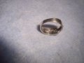 САПФИРЕН СРЕБЪРЕН ПРЪСТЕН СРЕБРО ВИСОКА ПРОБА РЪЧНА ЮВЕЛИРНА ИЗРАБОТКА АРТ ДЕКО УНИКАТ АНГЛИЯ 27259, снимка 11