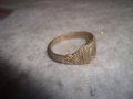СТАРИНЕН САЧАНЕН ПРЪСТЕН с БУКВА - И - РЪЧНА МАЙСТОРСКА ИЗРАБОТКА - САЧАН 27542, снимка 7