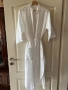 нова универсален one size размер елегантна луксозна бяла наметка лен ленена , снимка 1