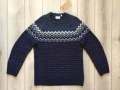 НОВ оригинален син вълнен пуловер FJALLRAVEN размер XL от Германия, снимка 3