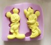 Мики и Мини Маус цял ръст силиконов молд форма фондан гипс шоколад
