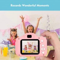 Дигитален детски фотоапарат мини фото камера за снимки и видео в Син и розов цвят, снимка 4 - Фотоапарати - 39579552