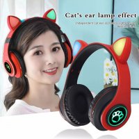 Bluetooth слушалки котешки уши CAT ear P33M в различни цветове, снимка 3 - Безжични слушалки - 33156401
