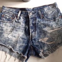 Дамски дънкови къси панталони Levi's, снимка 7 - Къси панталони и бермуди - 33044946