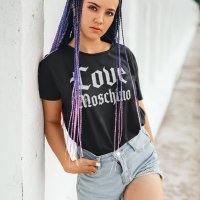 Дамска тениска Love Moschino принт 4 модела, снимка 6 - Тениски - 36954213