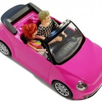 Голяма розова кола на Барби, снимка 2 - Коли, камиони, мотори, писти - 38184231
