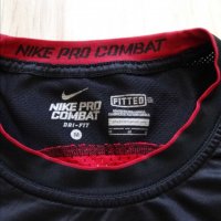 Nike Pro Combat Fitted Dri Fit мъжка спортна блуза размер М, снимка 4 - Блузи - 38076764