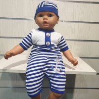 Ново бебешко моряшко боди/ромпър с Котвичка, възраст 3-6 месеца, снимка 5 - Бодита за бебе - 28630589