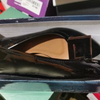 Естествена кожа обувки марка  TENDENS Обувани за  1  ревю като нови  материя  :лак много са удобни  , снимка 2 - Дамски ежедневни обувки - 36862878