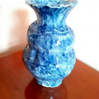 Авторска керамична винтидж ваза, снимка 2 - Антикварни и старинни предмети - 33190227