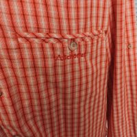 SCHOFFEL Enzo Men`s Orange/Beige Checked Long Sleeve Outdoor  Shirt - мъжка  риза с дълъг ръкав 2XL, снимка 3 - Ризи - 44015844