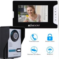 Видео звънец с голям 7’’Color TFT LCD екран KKMOON Video Doorbell , снимка 1 - Други - 44004207