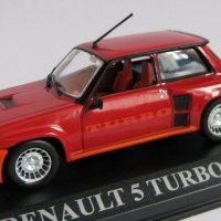 Renault 5 Turbo 1982 Rouge - мащаб 1:43 на IXO/Altaya модела е нов в PVC дисплей-кейс, снимка 1 - Колекции - 27382887