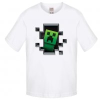 Детска тениска майнкрафт Minecraft Creeper, снимка 2 - Детски тениски и потници - 32938605
