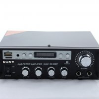 Домашен усилвател SONY SN-555BT / Аудио усилвател за Караоке с Мp3, Usb, Sd, Радио, снимка 1 - Ресийвъри, усилватели, смесителни пултове - 26594520